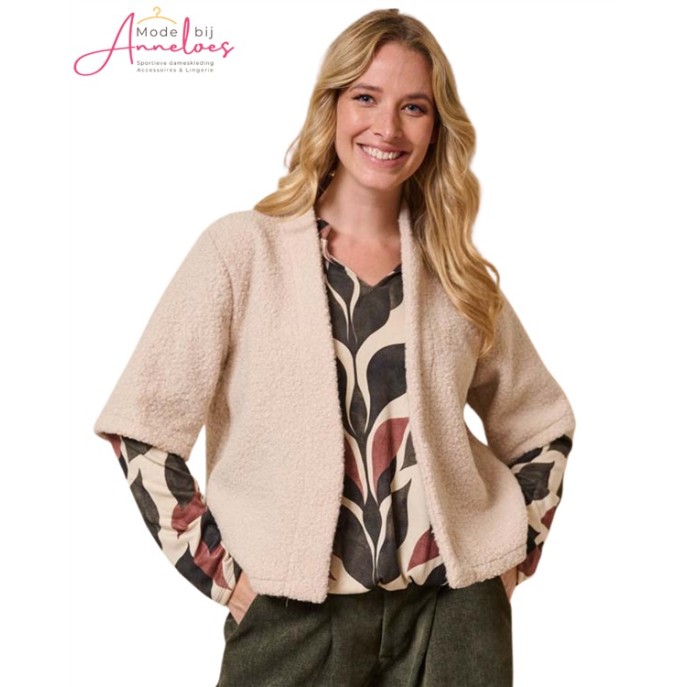 FOS gilet Lia teddy 7923 Beige